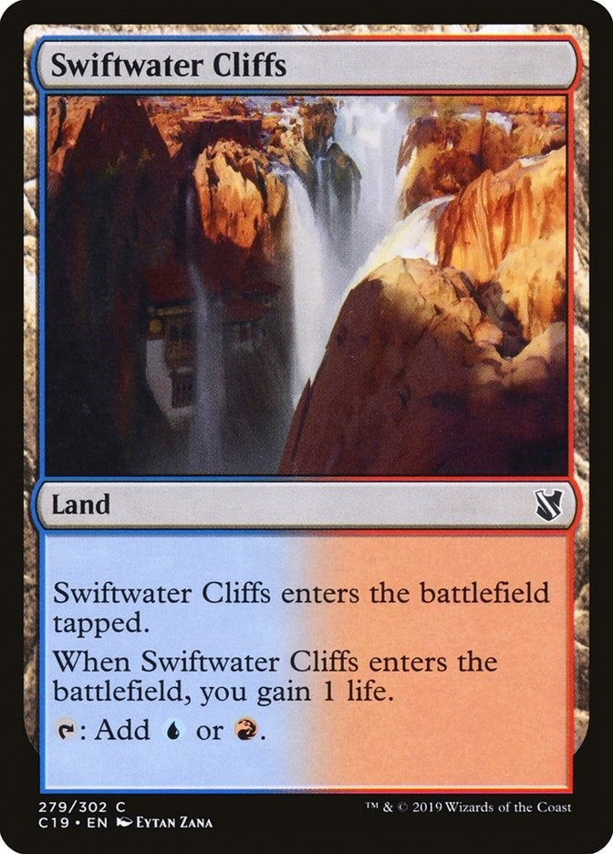 Image for Swiftwater Cliffs (279) (Commander 2019) - Magic: The Gathering