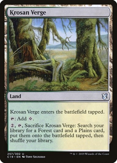 Image for Krosan Verge (257) (Commander 2019) - Magic: The Gathering