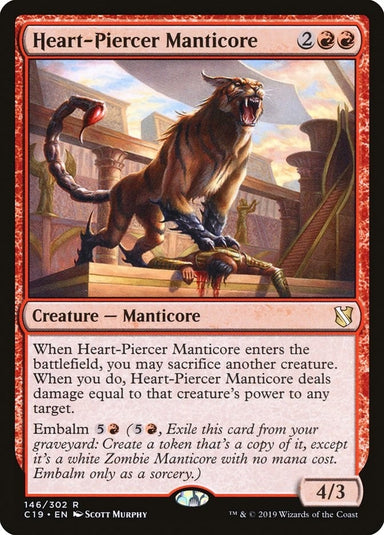 Image for Heart-Piercer Manticore (146) (Commander 2019) - Magic: The Gathering