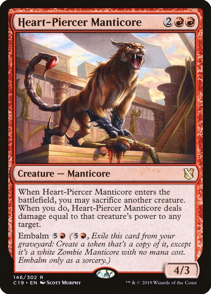 Image for Heart-Piercer Manticore (146) (Commander 2019) - Magic: The Gathering