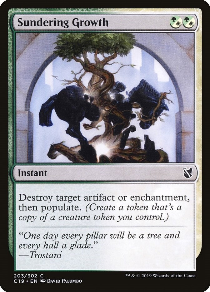 Image for Sundering Growth (203) (Commander 2019) - Magic: The Gathering