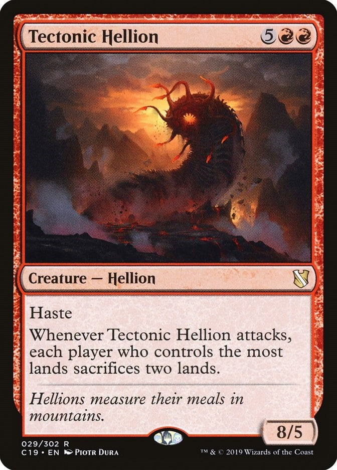 Image for Tectonic Hellion (29) (Commander 2019) - Magic: The Gathering