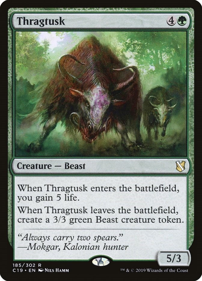 Image for Thragtusk (185) (Commander 2019) - Magic: The Gathering
