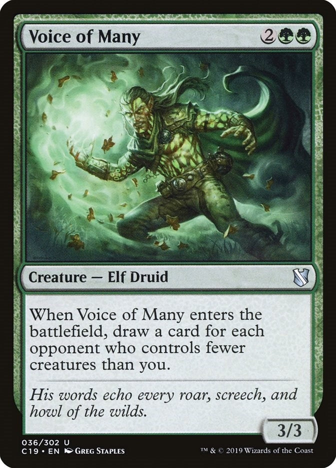 Image for Voice of Many (36) (Commander 2019) - Magic: The Gathering