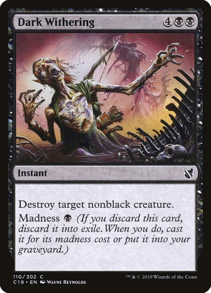 Image for Dark Withering (110) (Commander 2019) - Magic: The Gathering