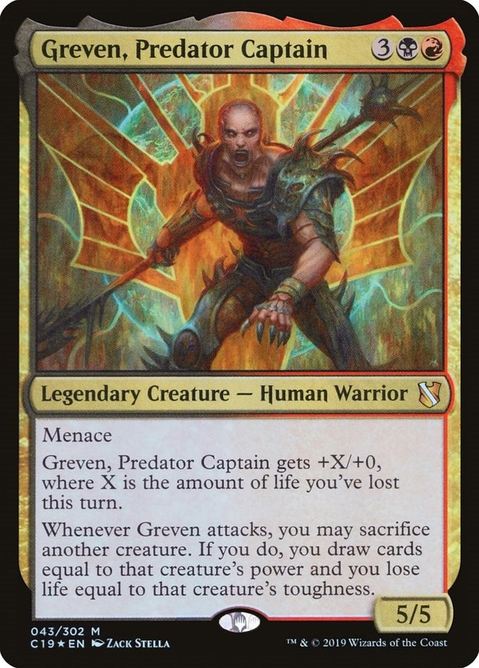 Image for Greven, Predator Captain (43) (Commander 2019) - Magic: The Gathering
