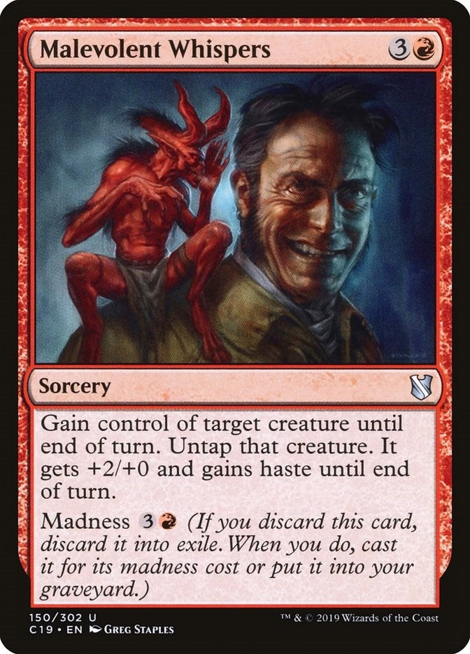 Image for Malevolent Whispers (150) (Commander 2019) - Magic: The Gathering