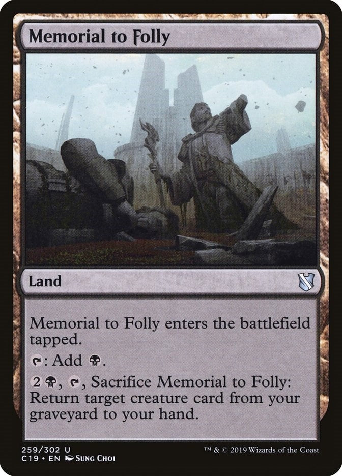 Image for Memorial to Folly (259) (Commander 2019) - Magic: The Gathering