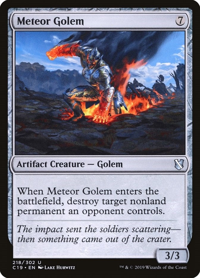 Image for Meteor Golem (218) (Commander 2019) - Magic: The Gathering