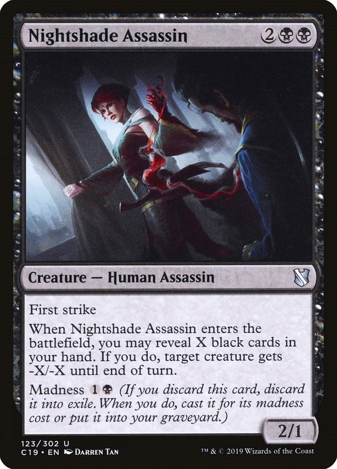 Image for Nightshade Assassin (123) (Commander 2019) - Magic: The Gathering