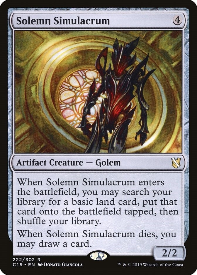 Image for Solemn Simulacrum (222) (Commander 2019) - Magic: The Gathering