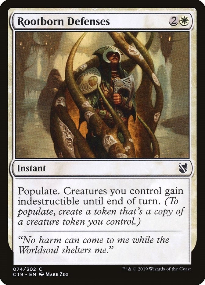 Image for Rootborn Defenses (74) (Commander 2019) - Magic: The Gathering