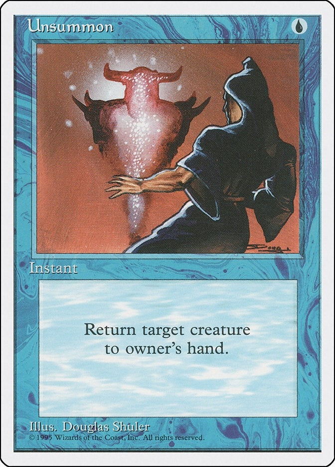 Image for Unsummon (Fourth Edition) (4ED) - Magic: The Gathering