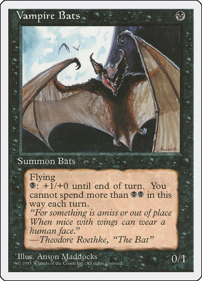 Image for Vampire Bats (Fourth Edition) (4ED) - Magic: The Gathering