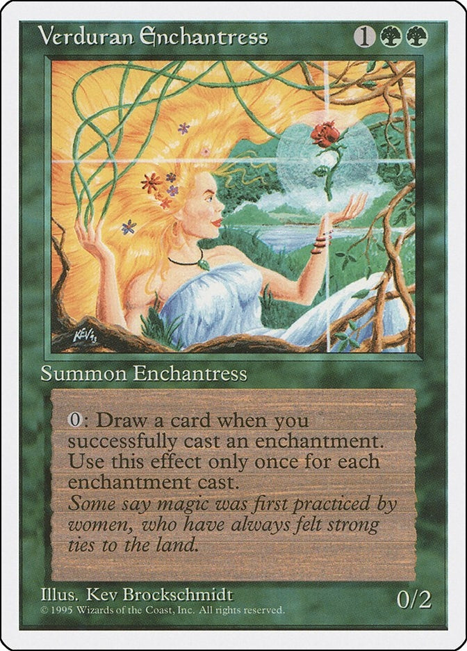 Image for Verduran Enchantress (Fourth Edition) (4ED) - Magic: The Gathering