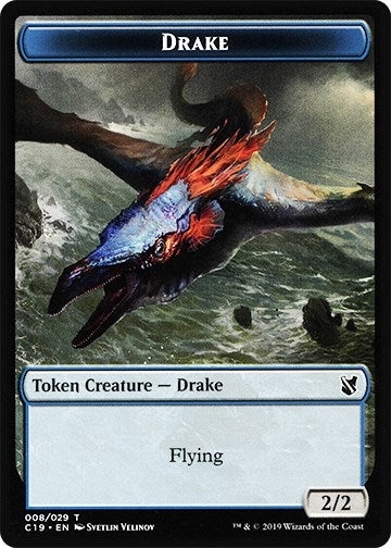 Image for Drake // Human Double-Sided Token (8 // 3) (Commander 2019) - Magic: The Gathering
