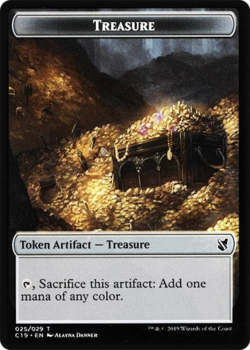 Image for Treasure // Human Double-Sided Token (25 // 3) (Commander 2019) - Magic: The Gathering