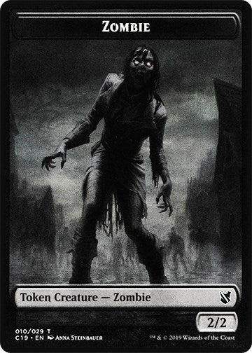 Image for Zombie (010) // Zombie (011) Double-Sided Token (10 // 11) (Commander 2019) - Magic: The Gathering
