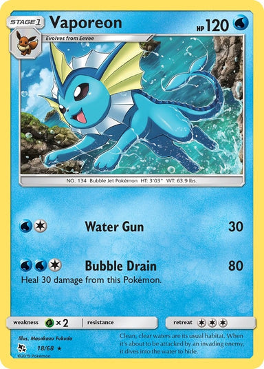 Image for Vaporeon (18/68) (HIF) - Pokemon