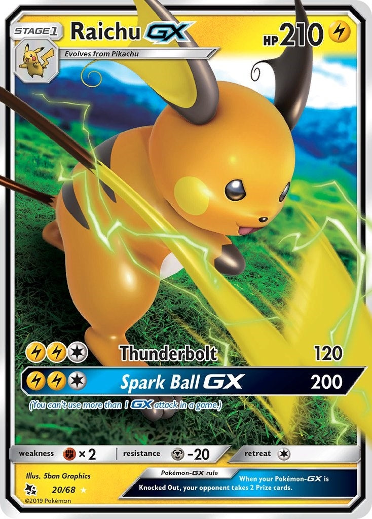 Image for Raichu GX (20/68) (HIF) - Pokemon