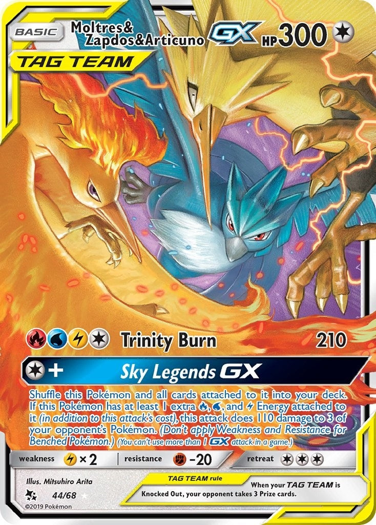 Image for Moltres & Zapdos & Articuno GX (44/68) (HIF) - Pokemon