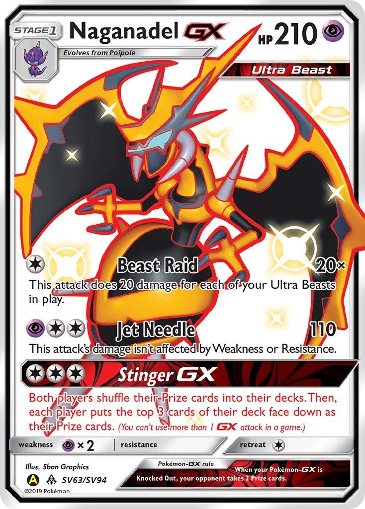 Naganadel GX (SV63/SV94) (Hidden Fates: Shiny Vault)