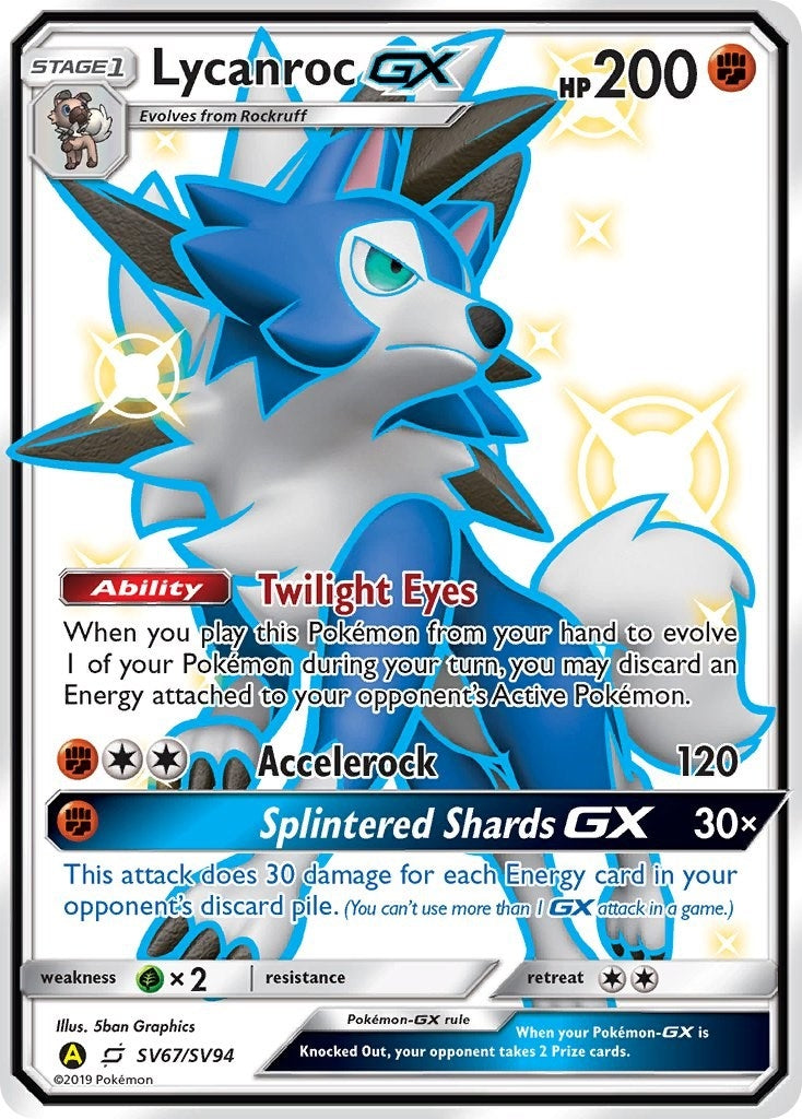 Lycanroc GX (SV67) (SV67/SV94) (Hidden Fates: Shiny Vault)