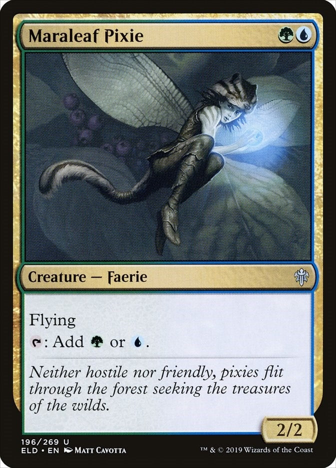 Image for Maraleaf Pixie (196) (Throne of Eldraine) - Magic: The Gathering