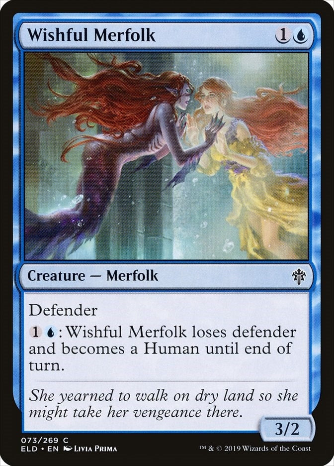 Image for Wishful Merfolk (73) (Throne of Eldraine) - Magic: The Gathering