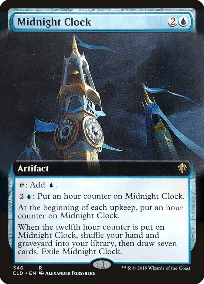 Image for Midnight Clock (Extended Art) (346) (Throne of Eldraine) - Magic: The Gathering