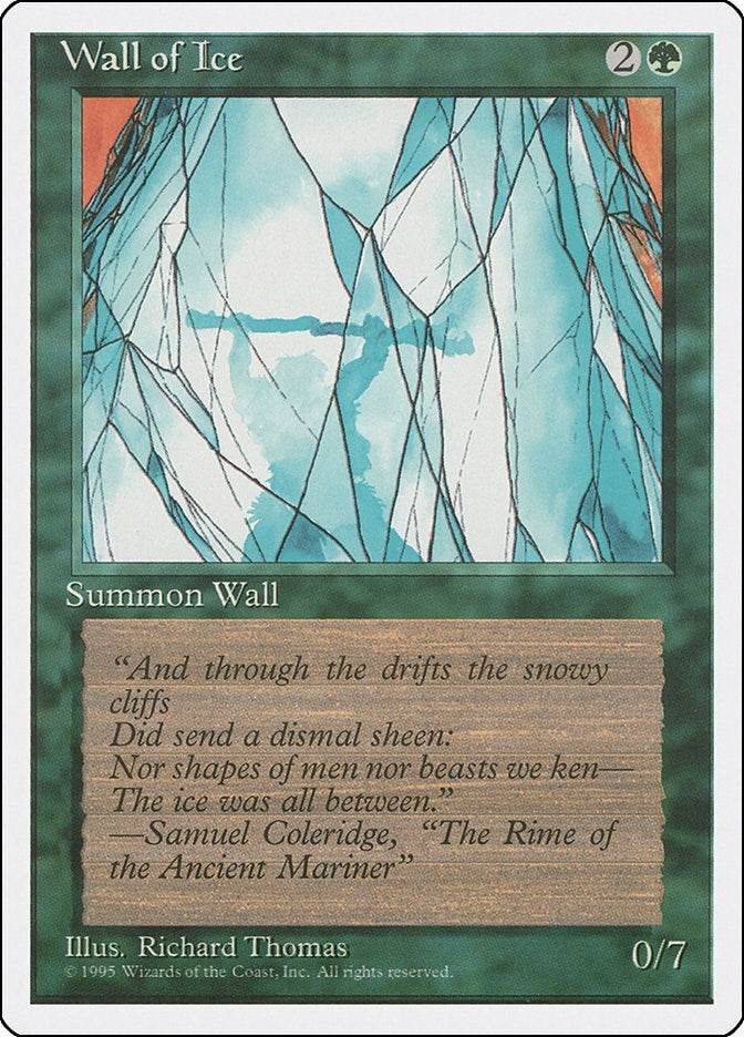 Image for Wall of Ice (Fourth Edition) (4ED) - Magic: The Gathering