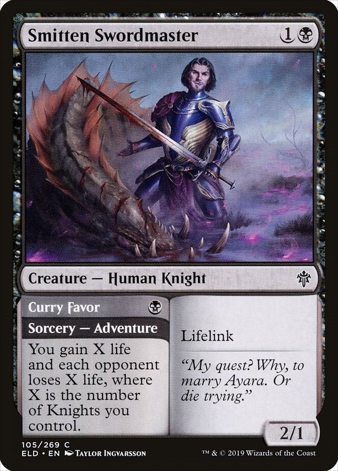 Image for Smitten Swordmaster (105) (Throne of Eldraine) - Magic: The Gathering