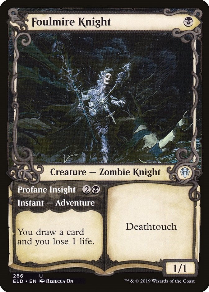 Image for Foulmire Knight (Showcase) (286) (Throne of Eldraine) - Magic: The Gathering