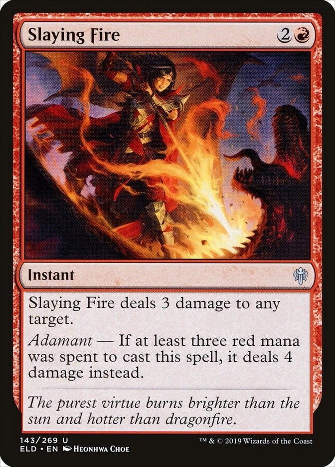 Image for Slaying Fire (143) (Throne of Eldraine) - Magic: The Gathering