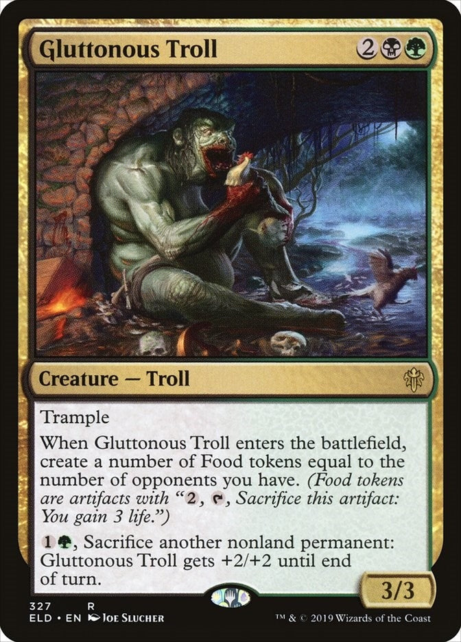 Image for Gluttonous Troll (327) (Throne of Eldraine) - Magic: The Gathering