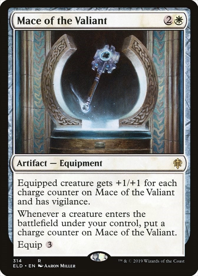 Image for Mace of the Valiant (314) (Throne of Eldraine) - Magic: The Gathering