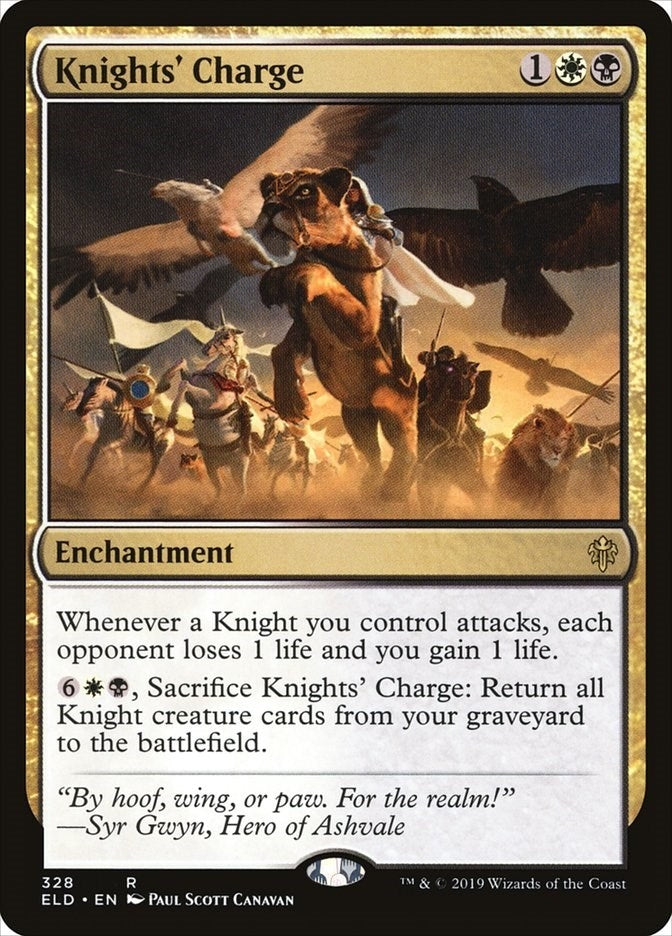 Image for Knights' Charge (328) (Throne of Eldraine) - Magic: The Gathering
