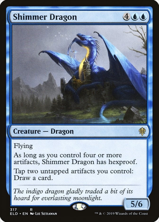 Image for Shimmer Dragon (317) (Throne of Eldraine) - Magic: The Gathering