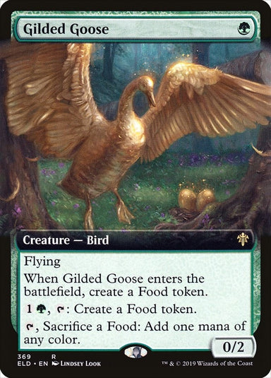 Image for Gilded Goose (Extended Art) (369) (Throne of Eldraine) - Magic: The Gathering