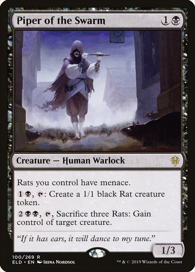 Image for Piper of the Swarm (100) (Throne of Eldraine) - Magic: The Gathering