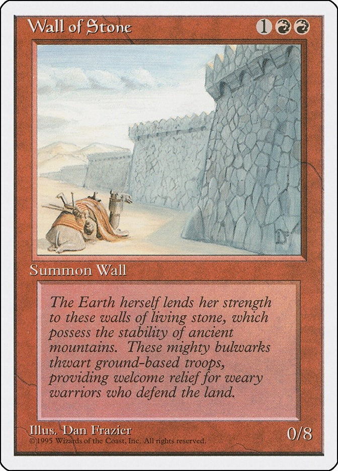 Image for Wall of Stone (Fourth Edition) (4ED) - Magic: The Gathering
