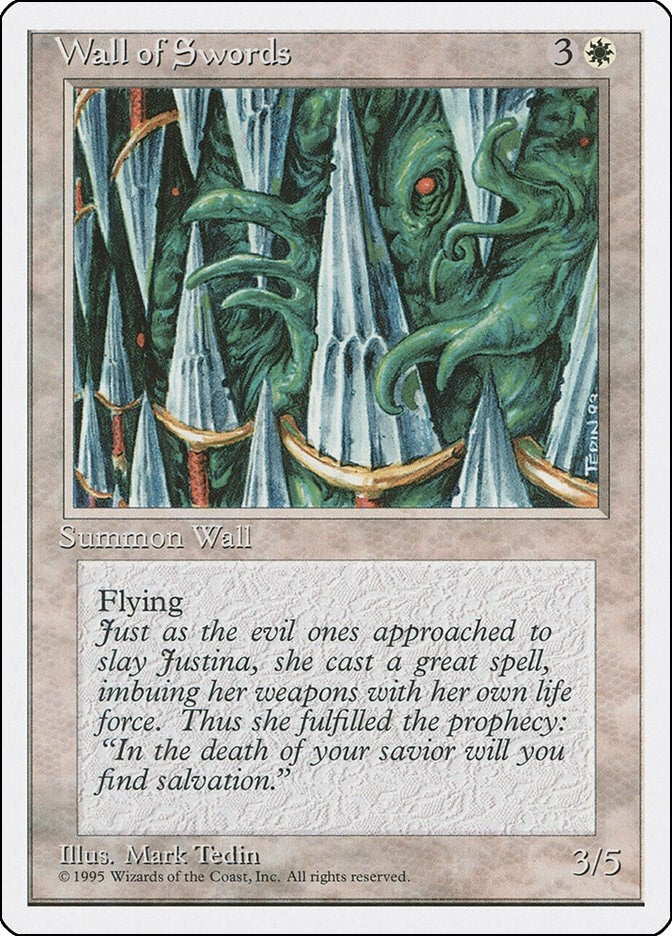 Image for Wall of Swords (Fourth Edition) (4ED) - Magic: The Gathering