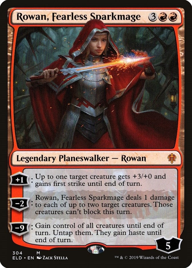 Image for Rowan, Fearless Sparkmage (304) (Throne of Eldraine) - Magic: The Gathering