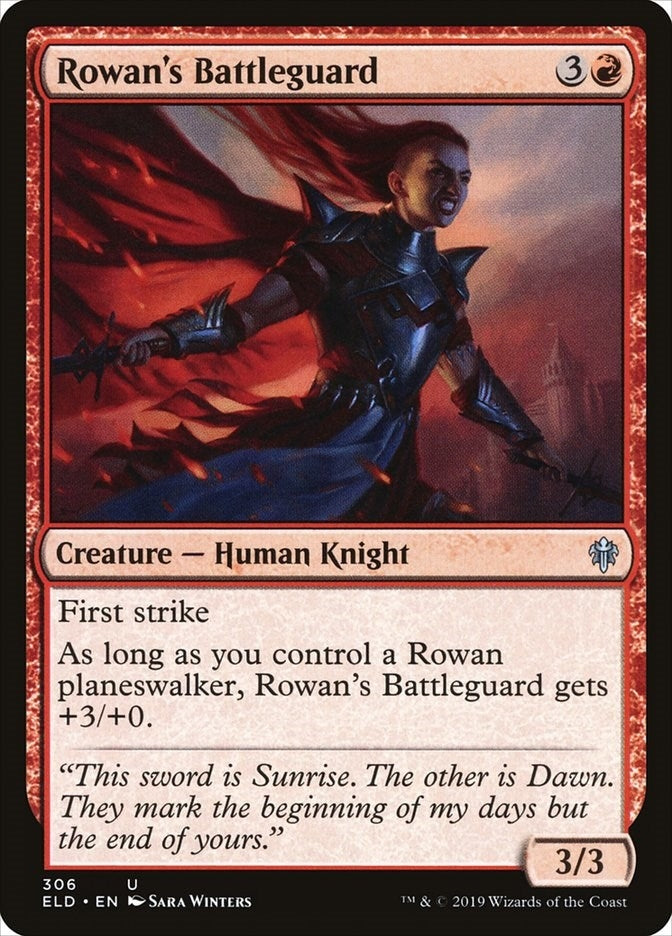 Image for Rowan's Battleguard (306) (Throne of Eldraine) - Magic: The Gathering