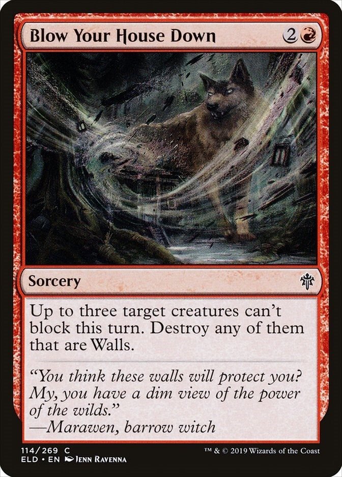 Image for Blow Your House Down (114) (Throne of Eldraine) - Magic: The Gathering