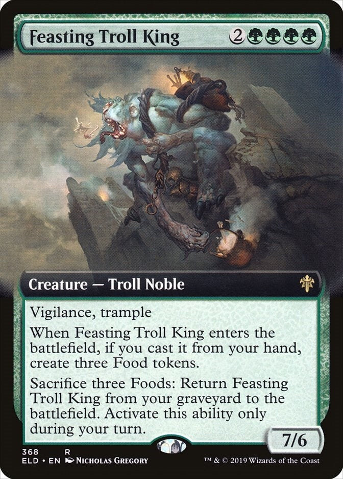 Image for Feasting Troll King (Extended Art) (368) (Throne of Eldraine) - Magic: The Gathering