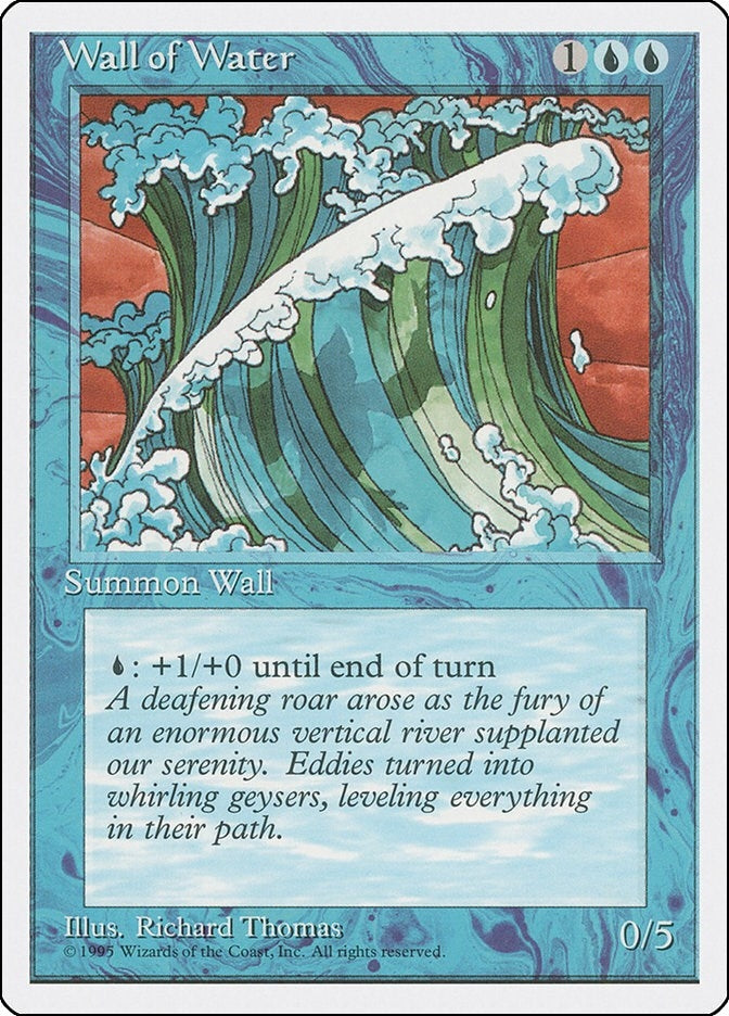 Image for Wall of Water (Fourth Edition) (4ED) - Magic: The Gathering