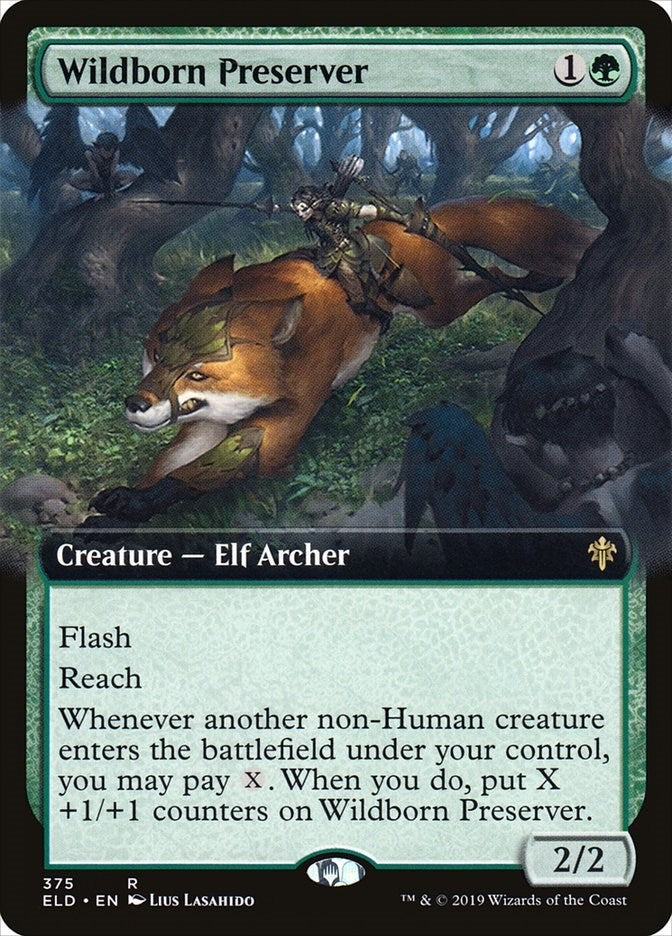 Image for Wildborn Preserver (Extended Art) (375) (Throne of Eldraine) - Magic: The Gathering
