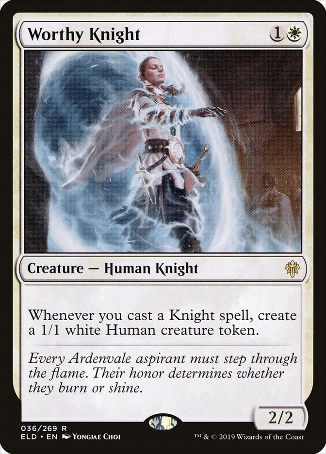 Image for Worthy Knight (36) (Throne of Eldraine) - Magic: The Gathering