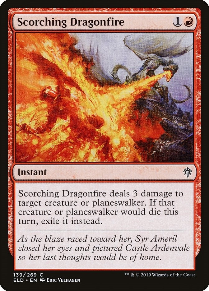 Image for Scorching Dragonfire (139) (Throne of Eldraine) - Magic: The Gathering